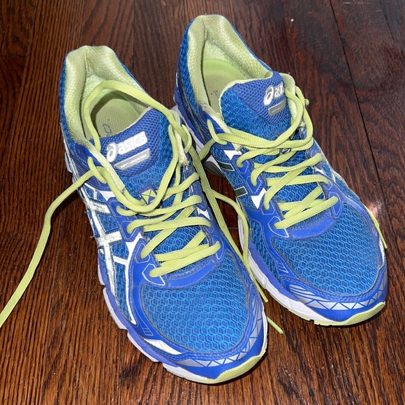 💙💚EUC Asics💚💙Gel GT 2000 Neon Blue/Green running sneaker. Size 10. - Picture 1 of 12